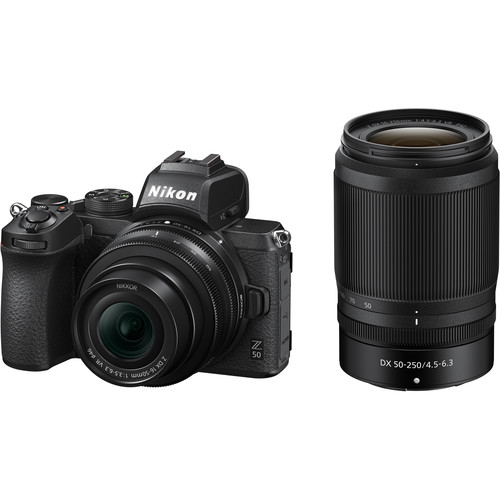 Nikon Z 50 with 16-50mm and 50-250mm Lenses