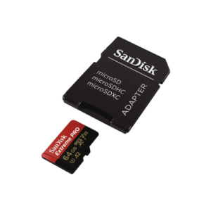 SanDisk 64GB Extreme Pro microSDXC UHS-I Memory Card with SD Adapter