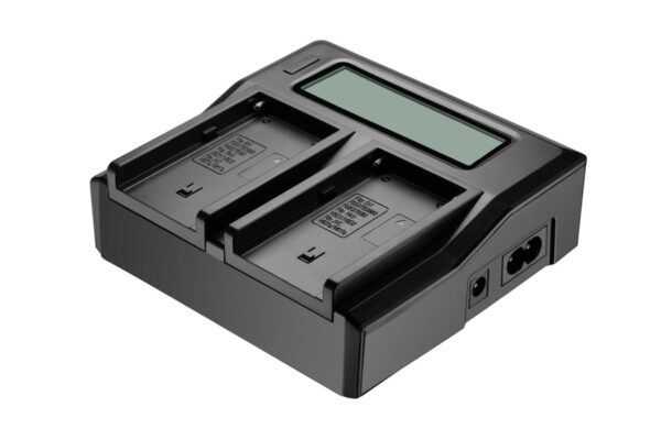 Dual LCD Quick Battery Charger for Sony NP-F Series Batteries