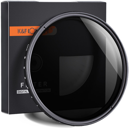 K&F Concept Variable Fader ND2-ND400 Filter (49mm)