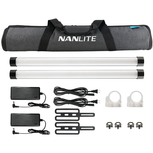 Nanlite PavoTube II 15X RGB LED Pixel Tube Light 2 Kit