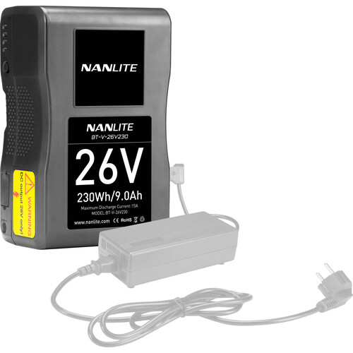 Nanlite 230Wh 26V V-Mount Li-Ion Battery