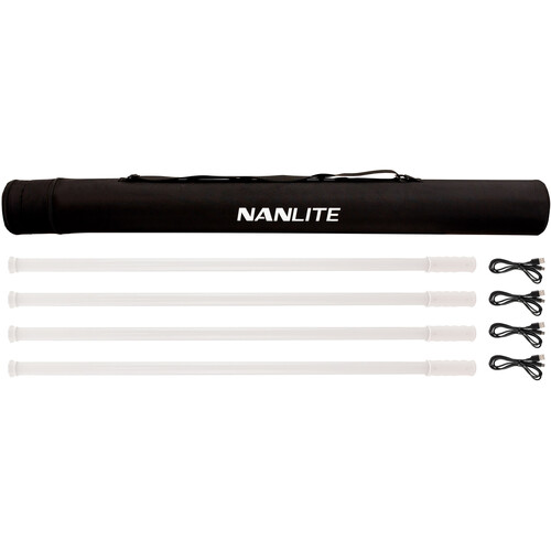 Nanlite PavoTube T8-7X RGB LED Pixel Tube Light 4 Kit