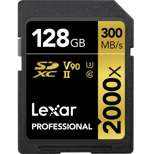 Lexar 128GB 2000x UHS-II SDXC Memory Card