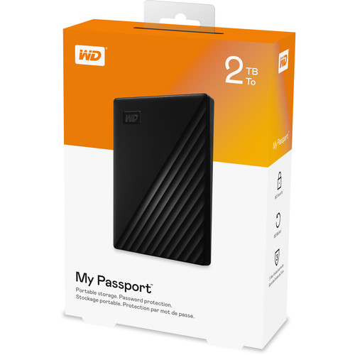 WD 2TB My Passport USB 3.2 External Hard Drive