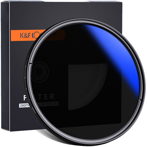 K&F Concept KV34 58mm ND2-ND400 Blue Multi-Coated Variable ND Filter