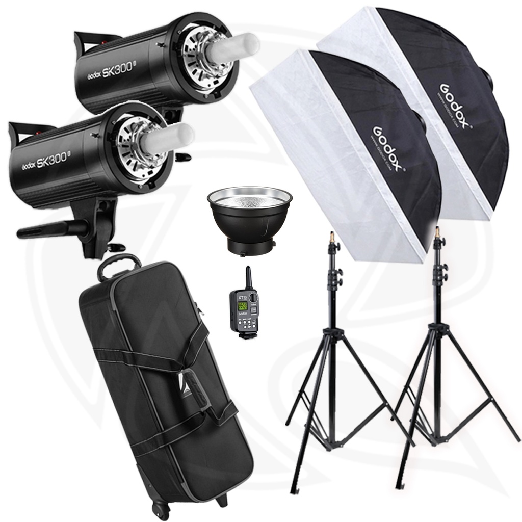 Godox SK300II 2-Light Studio Flash Kit - Digital Future Technologies