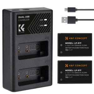 K&F Concept LP-E17 Dual Battery + Charger