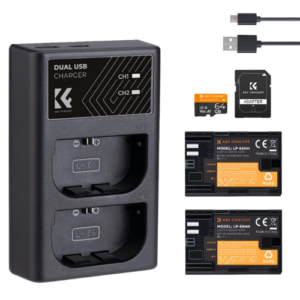 K&F Concept LP-E6NH Dual Battery + Charger