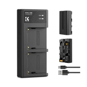 K&F Concept Dual NP-F550 Battery and Charger