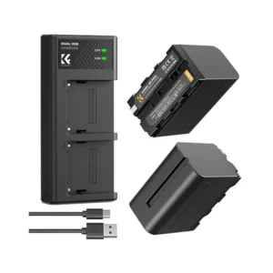 K&F Concept Dual NP-F970 Battery and Charger