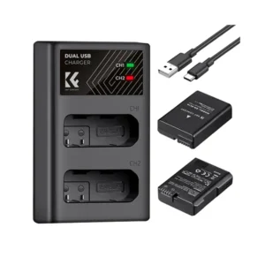 K&F Concept EN-EL14 Dual Battery and Charger