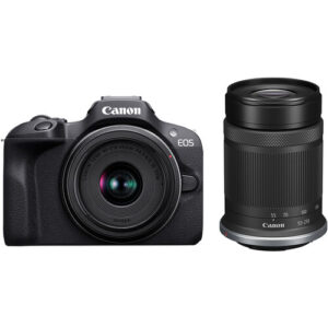 Canon EOS R100 Mirrorless Camera with 18-45mm and 55-210mm Lenses