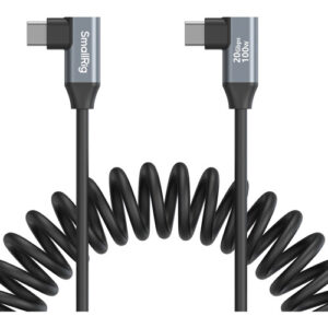 SmallRig USB-C Right Angled Coiled Data Cable