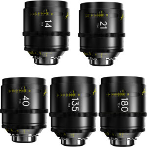 DZOFilm Arles FF/VV Prime Cine 5-Lens 14/21/40/135/180mm Set PL Mount