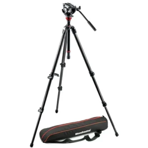 Manfrotto MVH500AH Fluid Head & 755CX3 MagFibre Tripod