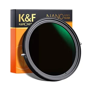 K&F Concept 77mm NANO C Series 3-in-1 Filter – Variable ND2-32, CPL & Black Mist 1/4